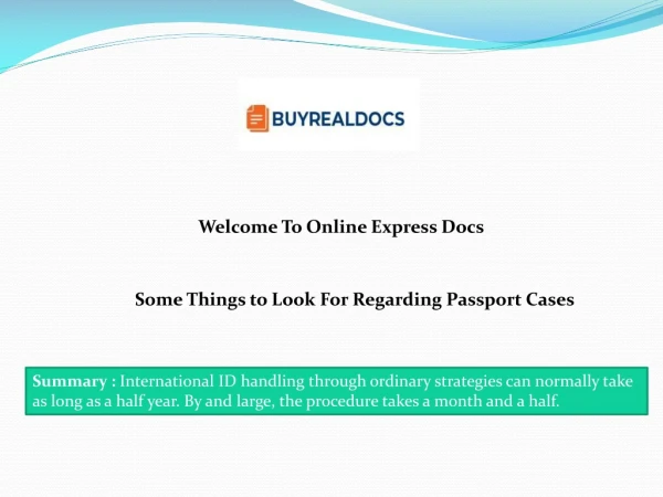 Some Things to Look For Regarding Passport Cases