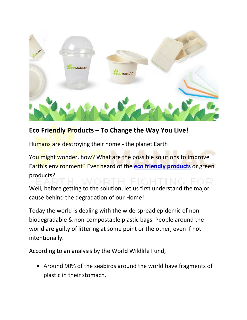 eco friendly products to change the way you live