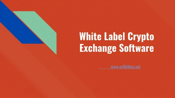 White label crypto exchange script