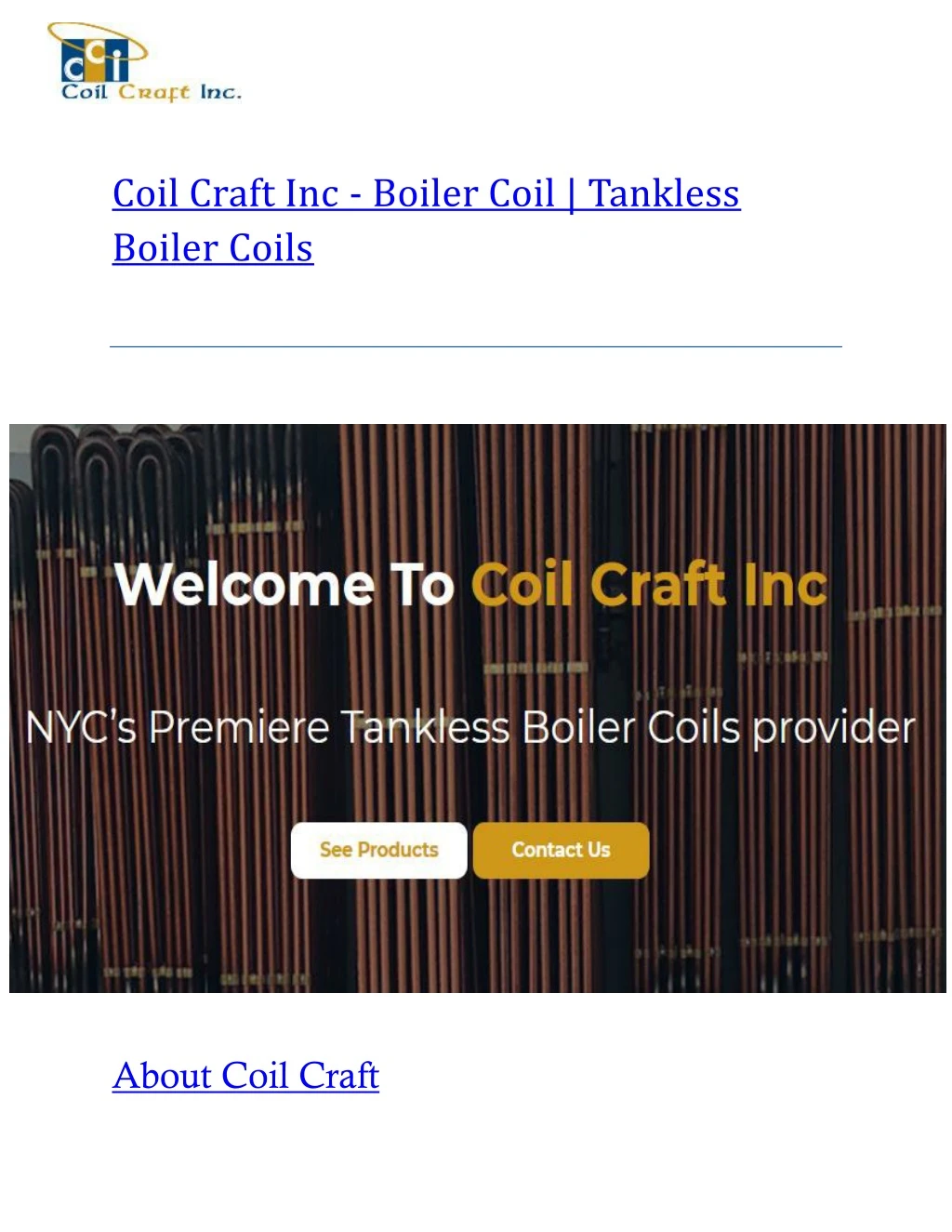 coil craft inc boiler coil tankless boiler coils