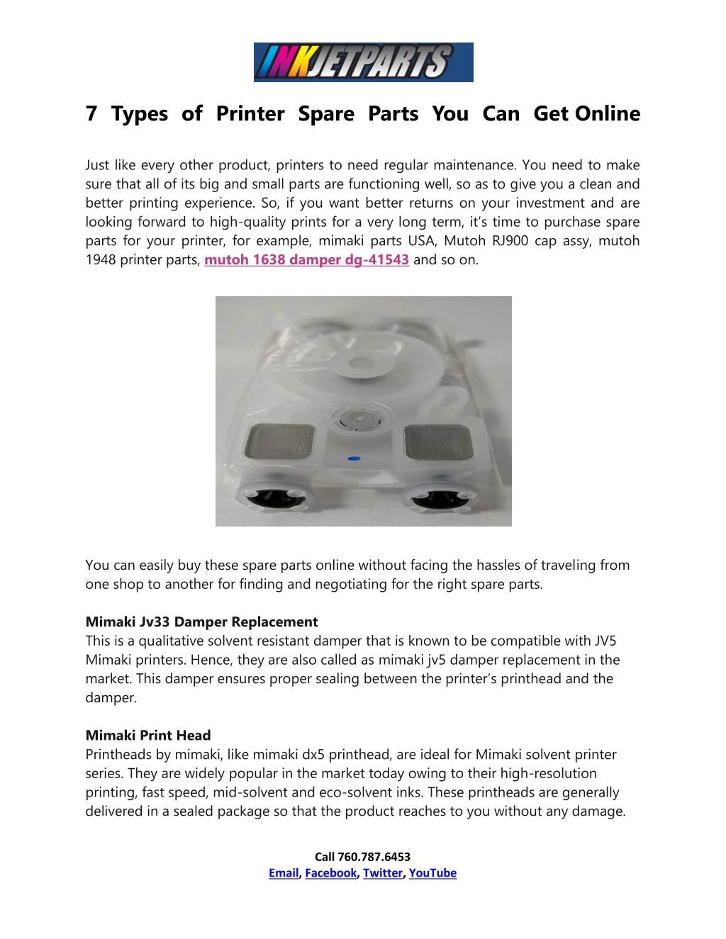 7 types of printer spare parts you can get online