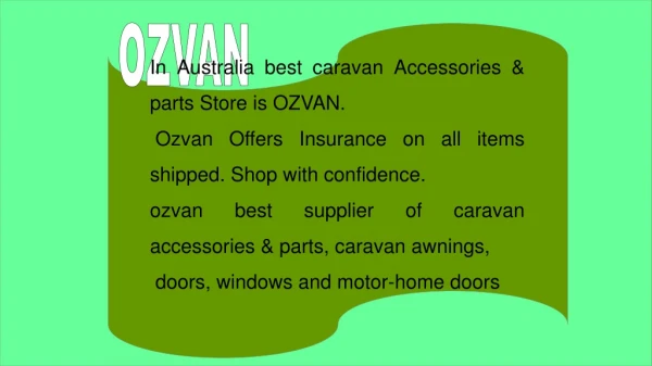 Best Caravan accessories & parts Store in Australia