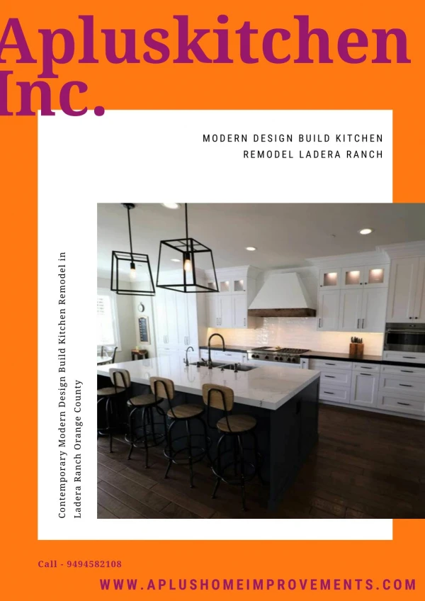 Modern Design Build Kitchen Remodel Ladera Ranch