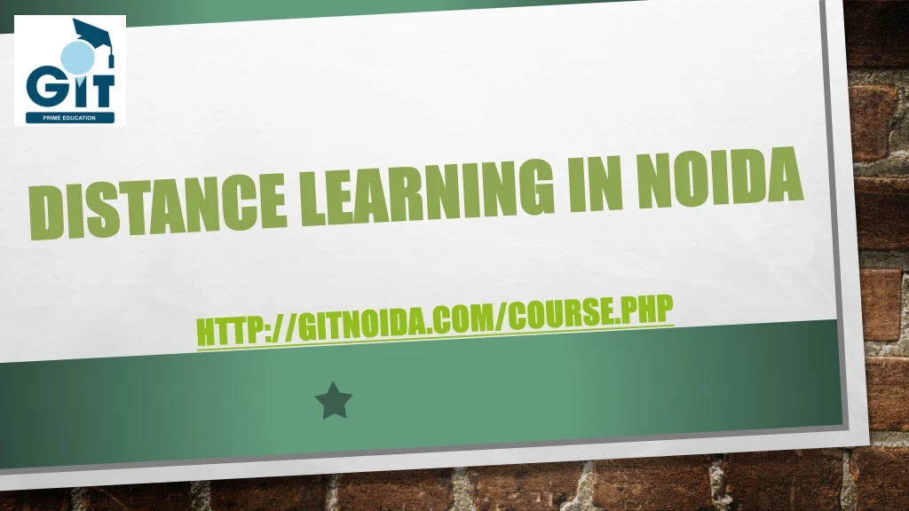 distance learning in noida