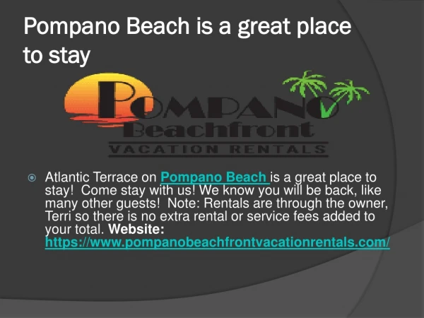 pompano beach apartments for rent by owner