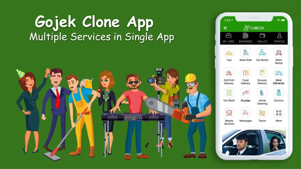 gojek clone app multiple services in single app