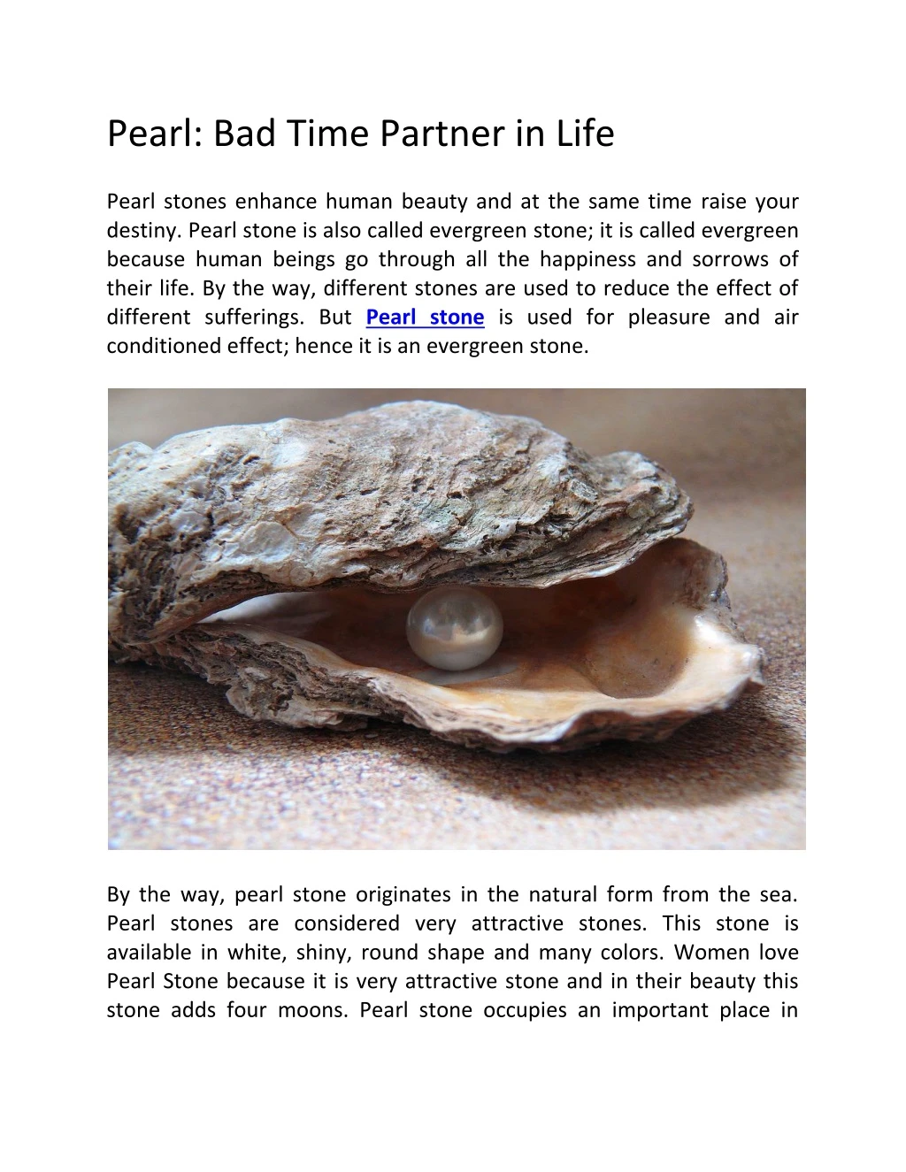 pearl bad time partner in life pearl stones