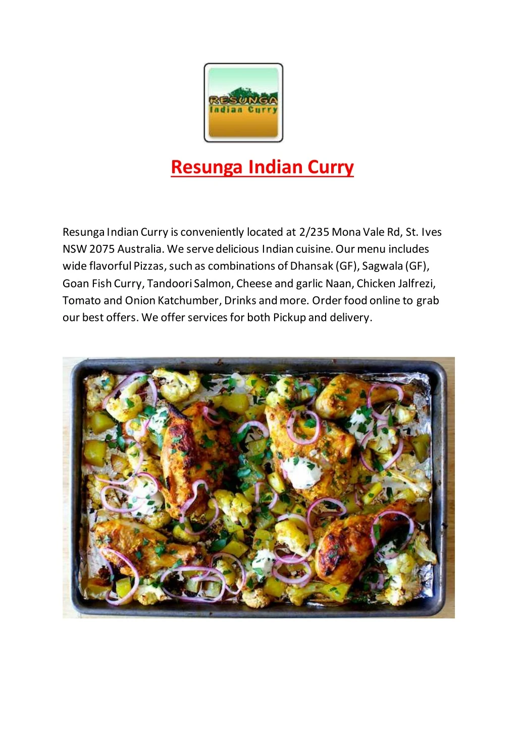resunga indian curry
