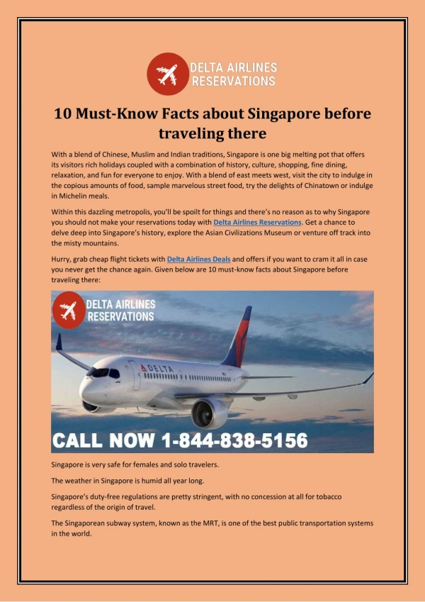 10 Must-Know Facts about Singapore before traveling there