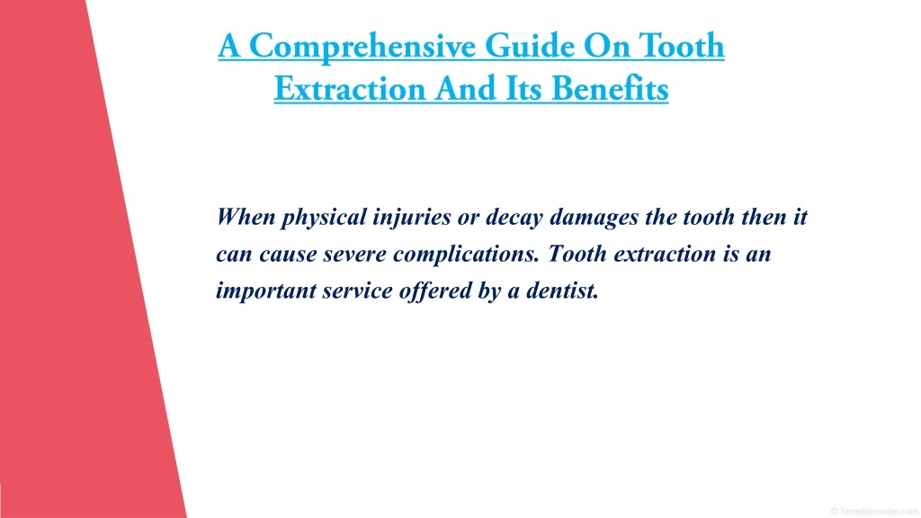 a comprehensive guide on tooth extraction