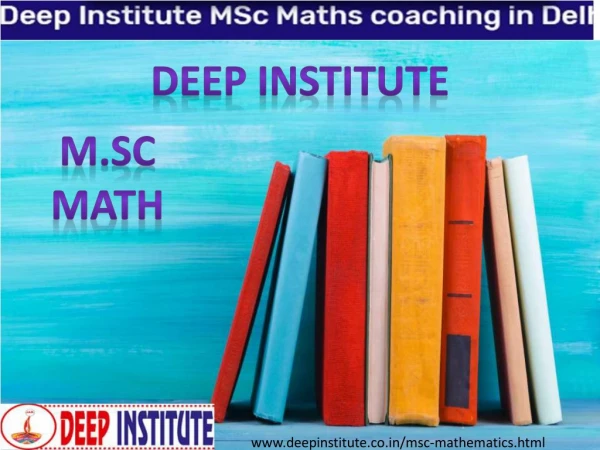 Best coaching for MSc maths entrance | Msc maths coaching