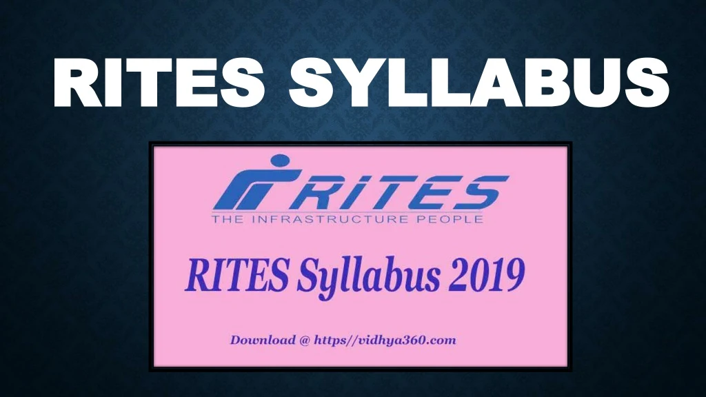 rites syllabus