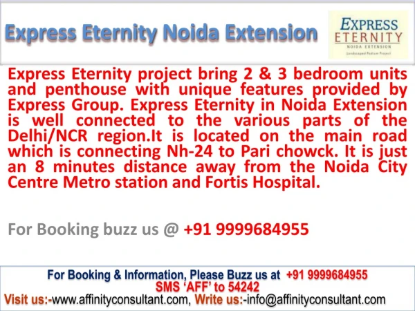 Enqiury @ 09999684955 express group new apartments "express