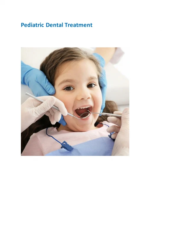 Pediatric and a Periodontal Dental Treatment, procedure - deccan multispeciality hardikar hospital