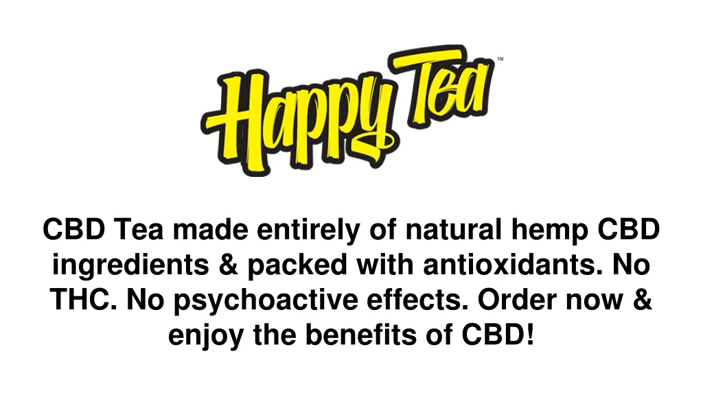 cbd tea made entirely of natural hemp