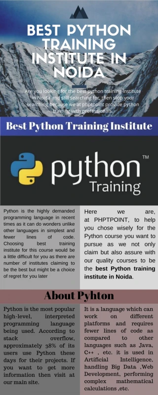 Best Python Training in Noida - slide 1