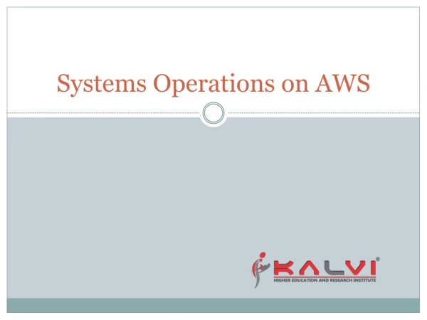 Systems Operations on AWS