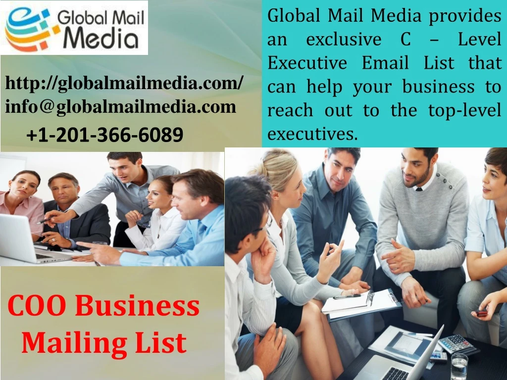 global mail media provides an exclusive c level