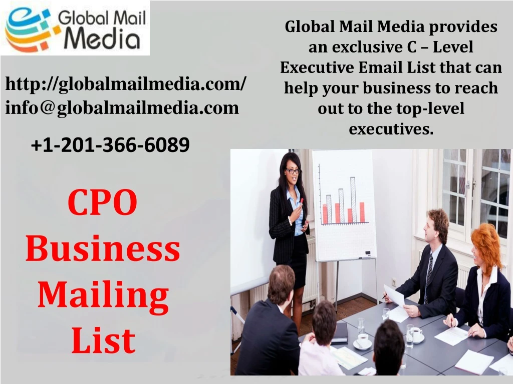 global mail media provides an exclusive c level