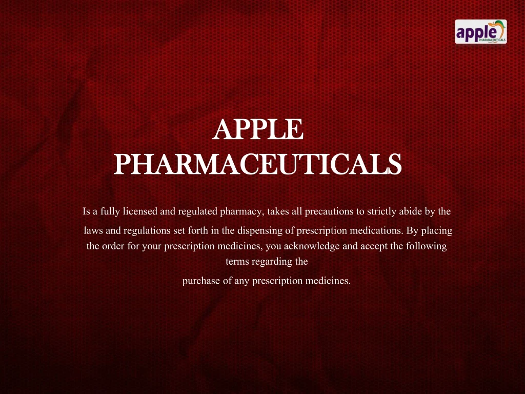 apple pharmaceuticals