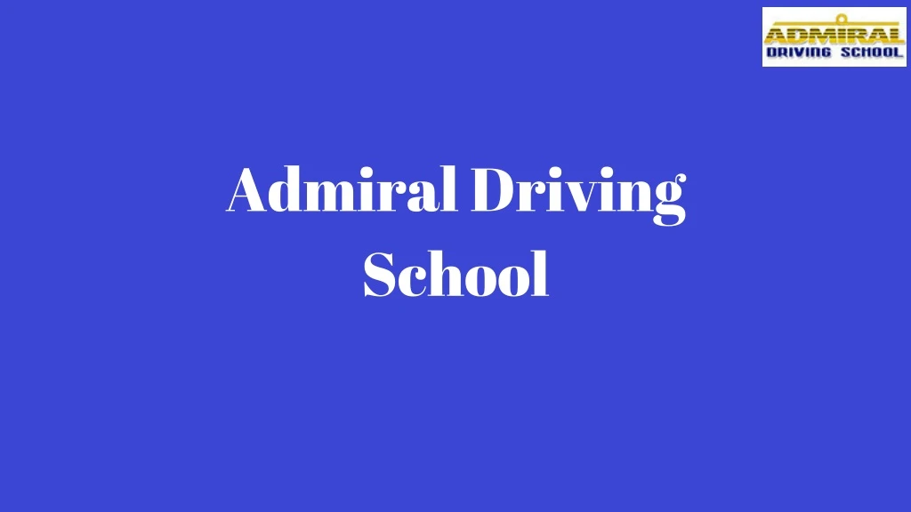 admiral driving school