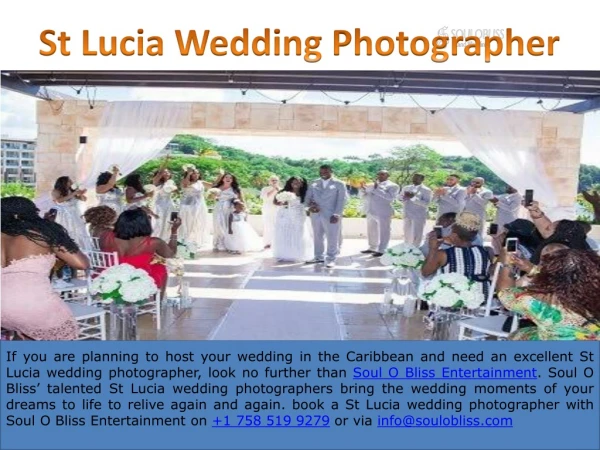 International Wedding Photographers In St Lucia