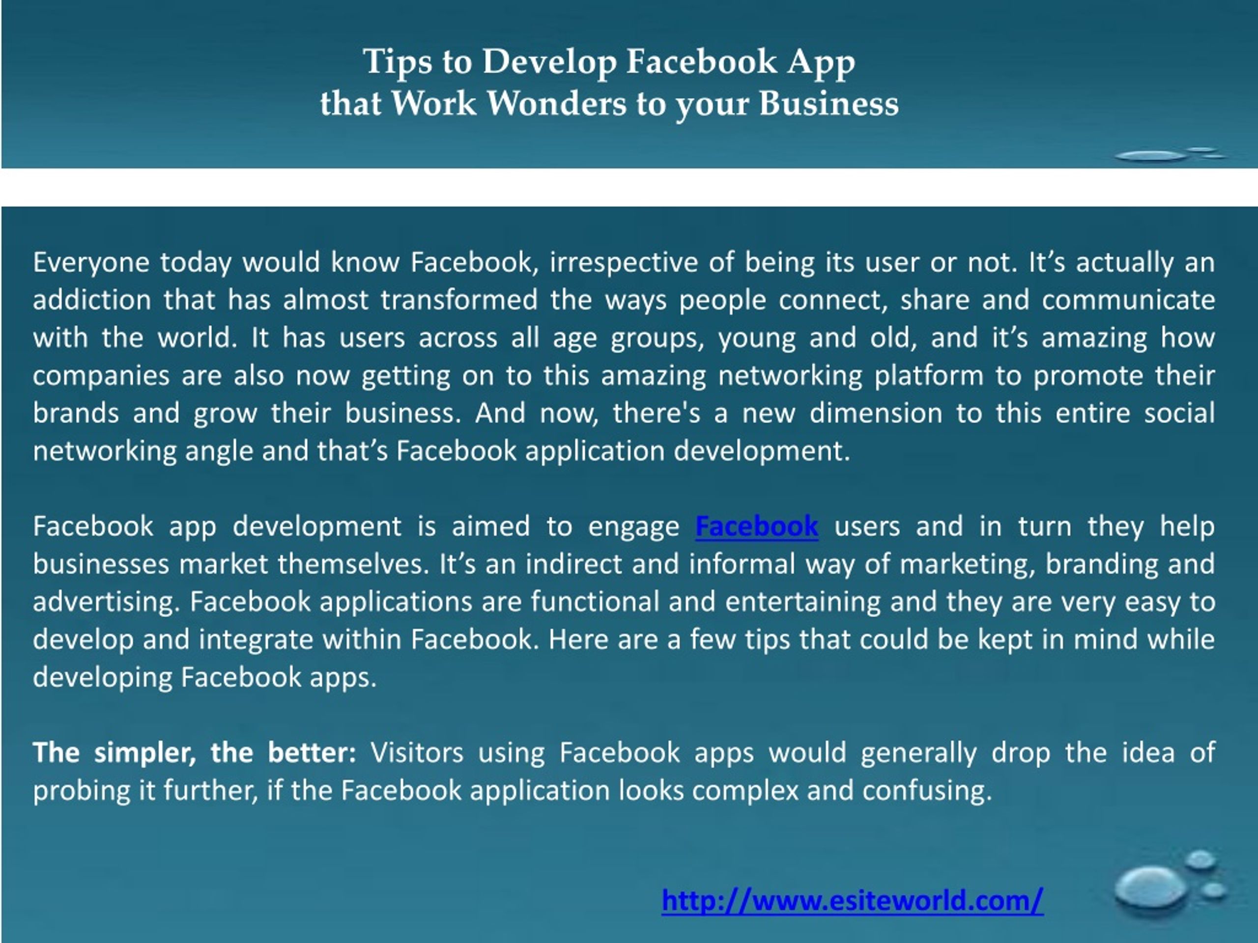 PPT - Facebook App Development PowerPoint Presentation, free download ...