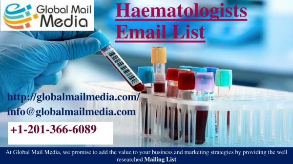 Haematologists Email List