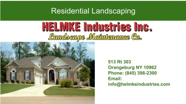 Residential Landscaping Services Rockland County