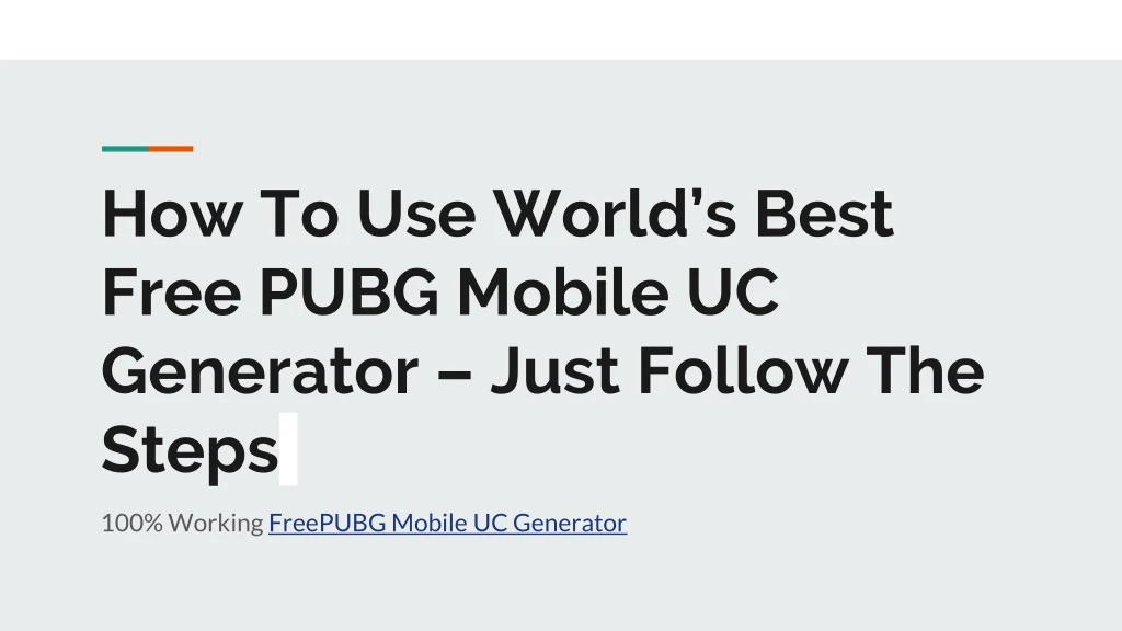 how to use world s best free pubg mobile uc generator just follow the steps