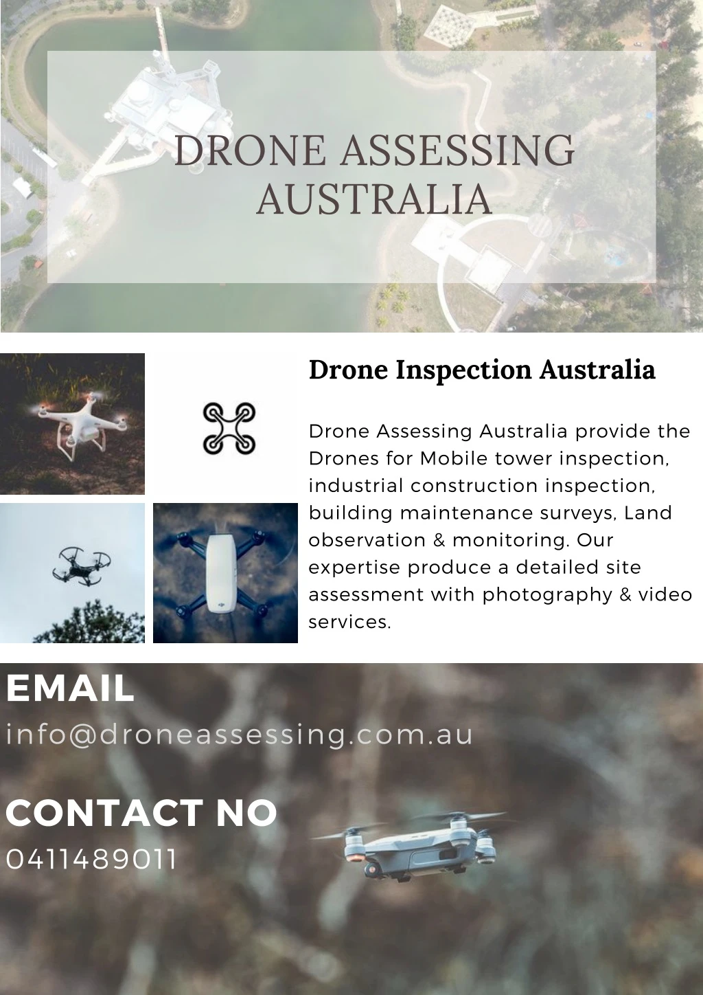 drone assessing australia