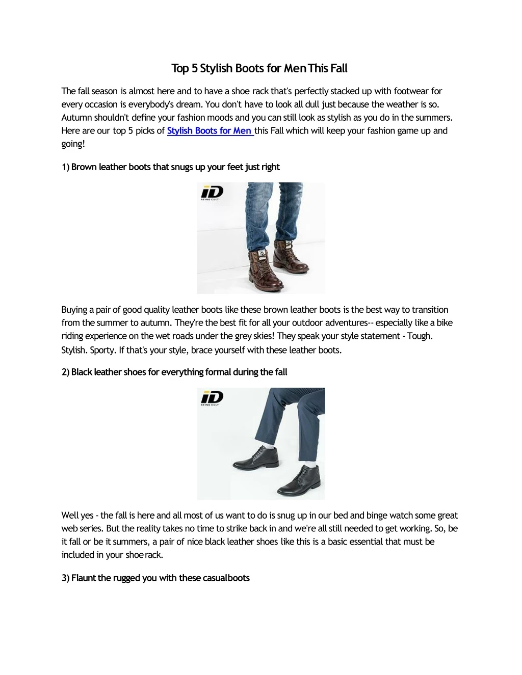 top 5 stylish boots for men this fall the fall