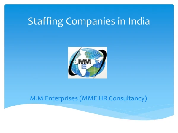 Staffing Companies in India