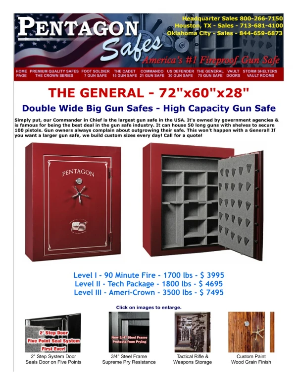 Pentagon Gun Safe Models