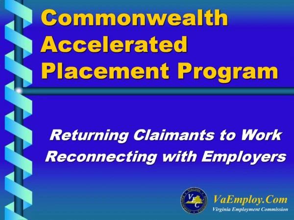 Commonwealth Accelerated Placement Program