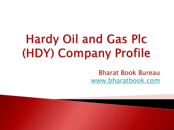 Hardy Oil and Gas Plc (HDY) Company Profile