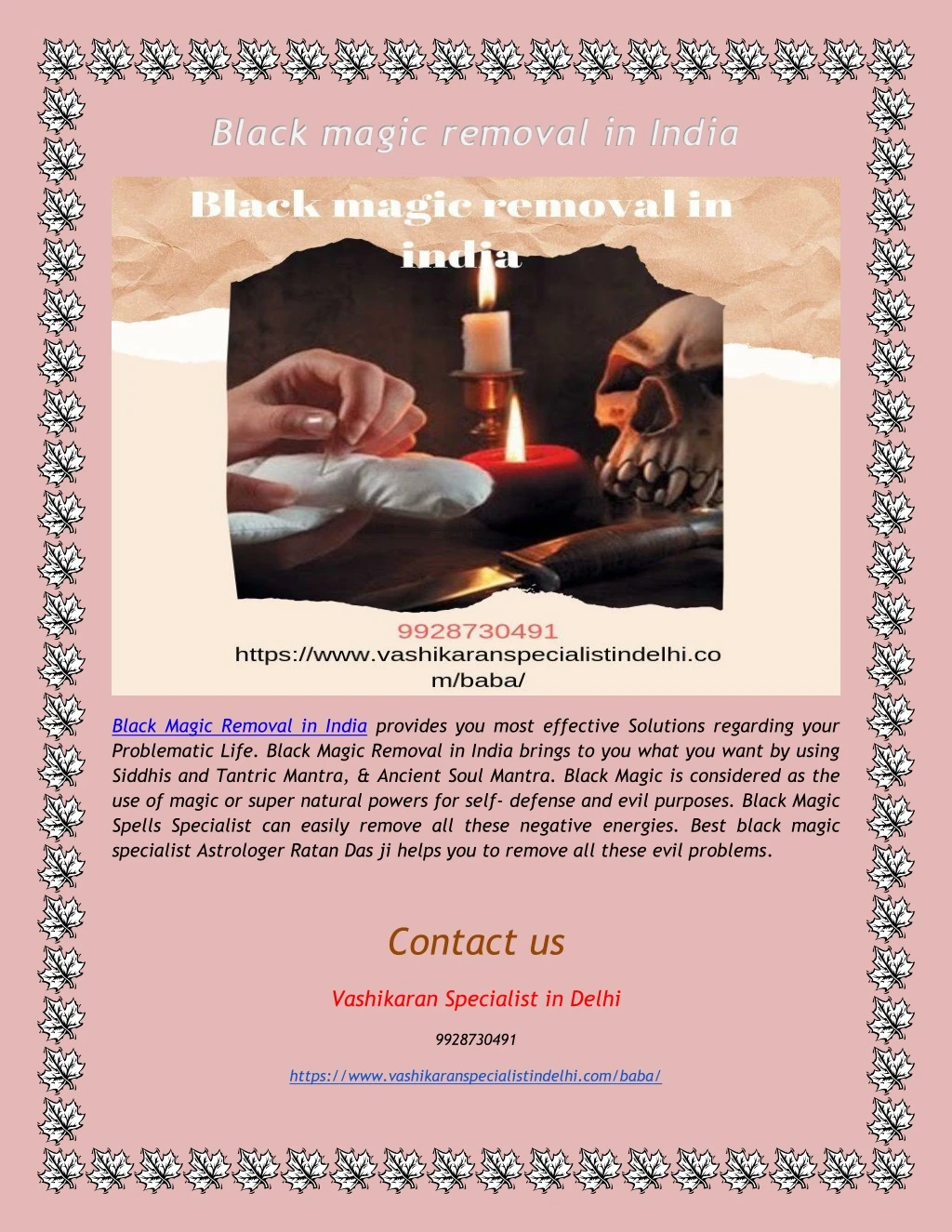 black magic removal in india provides you most