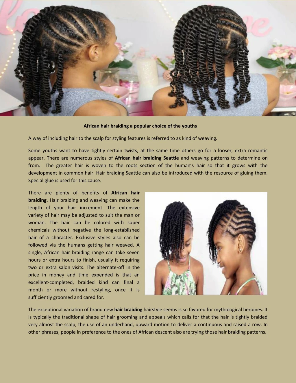 african hair braiding a popular choice
