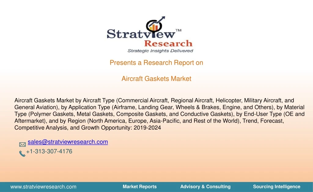 presents a research report on aircraft gaskets