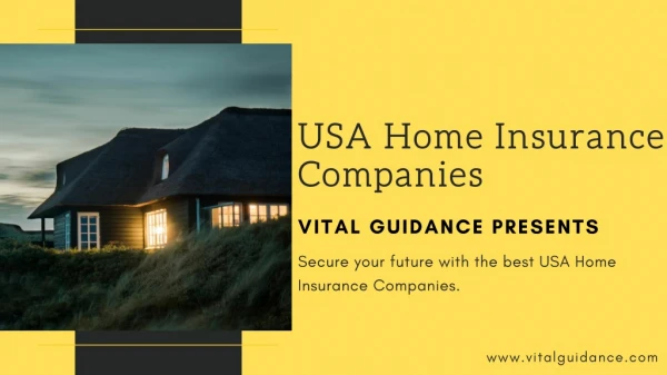 Secure your future with the best USA Home Insurance Companies