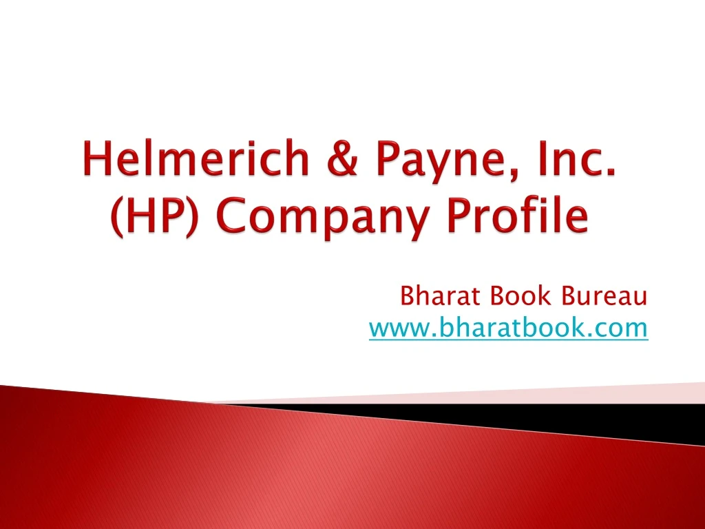 helmerich payne inc hp company profile