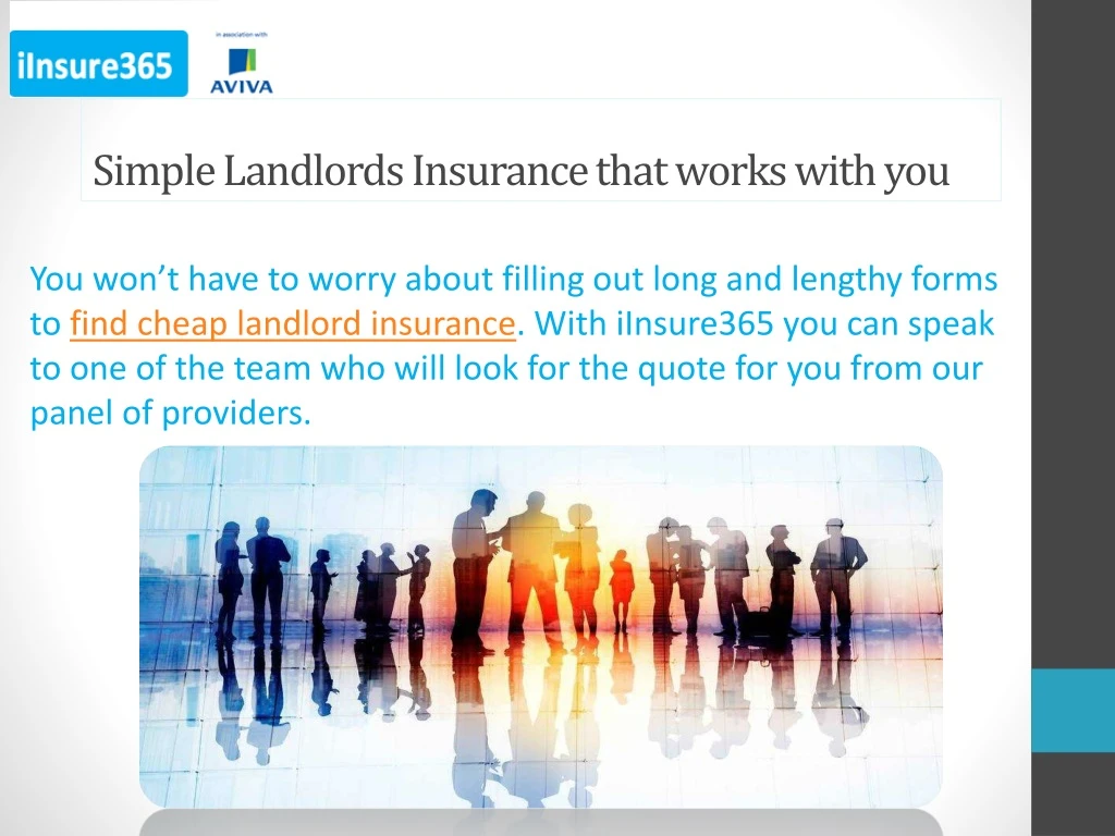 simple landlords insurance that works with you
