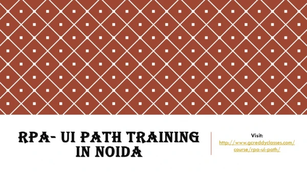 rpa ui path training in noida