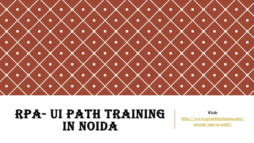 rpa ui path training in noida