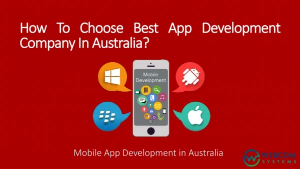 How To Choose Best App Development Company In Australia