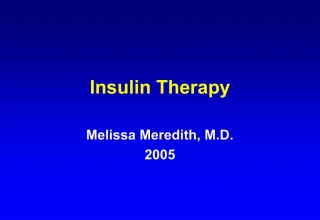 Insulin Therapy - slide 1