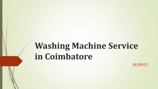 Washing Machine Service in Coimbatore - slide 1