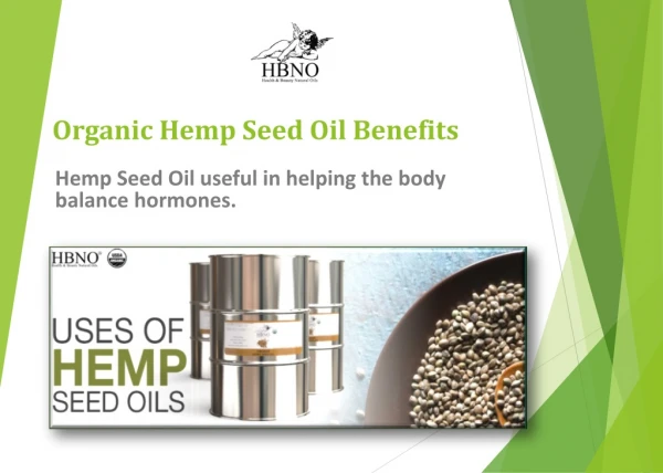 100 % Organic Hemp Seed Essential Oil at Best Price