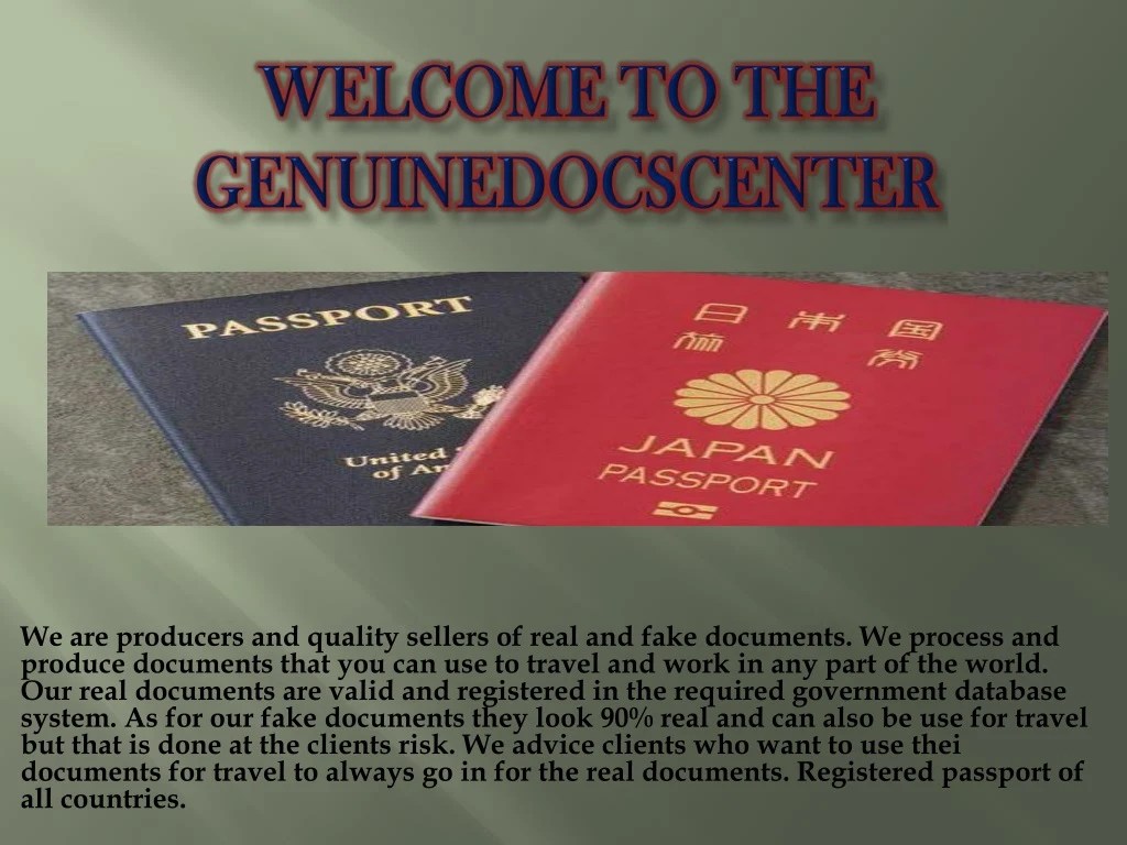 welcome to the genuinedocscenter