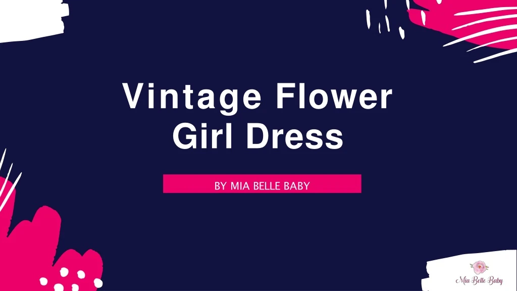 vintage flower girl dress